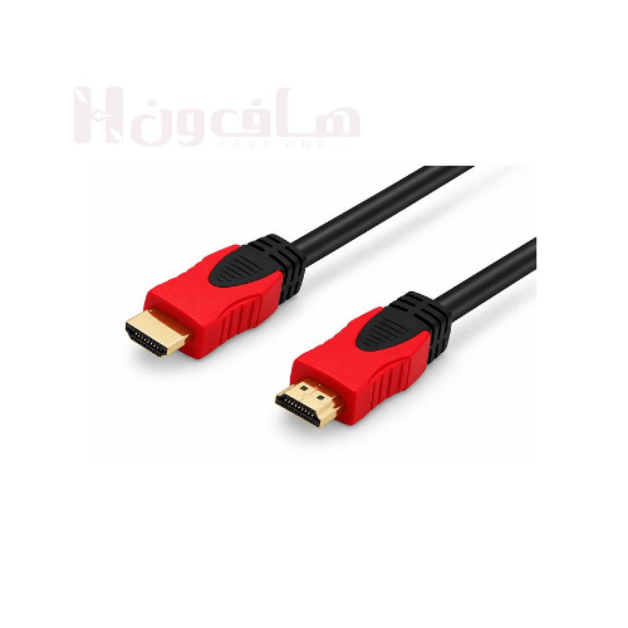 كيبل HDMI فائق السرعة سمارت لينك Smart Link أسود وأحمر-هاف.ون