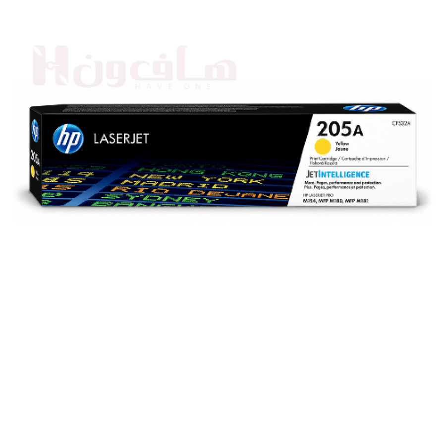تونر إتش بي HP 205A أصفر CF532A لطابعات ليزر M180 وM181