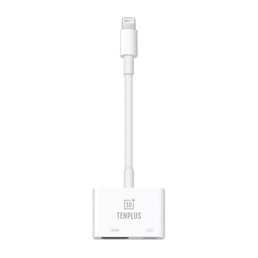 وصلة HD TENPLUS للايفون شحن ومخرج HDMI (T3462)
