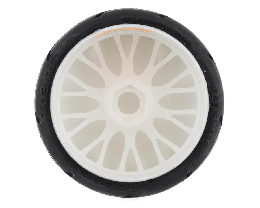 GTH03-XM5 1:8 GT - T03 REVO - XM5 Medium - Mounted on New 20 Spoked FLEX White Wheel - 1 Pair