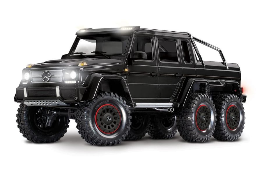 Traxxas TRX-6 1/10 6x6 Trail Crawler w/Mercedes-Benz G 63 AMG Clipless Body (BLACK) w/TQi 2.4GHz Radio