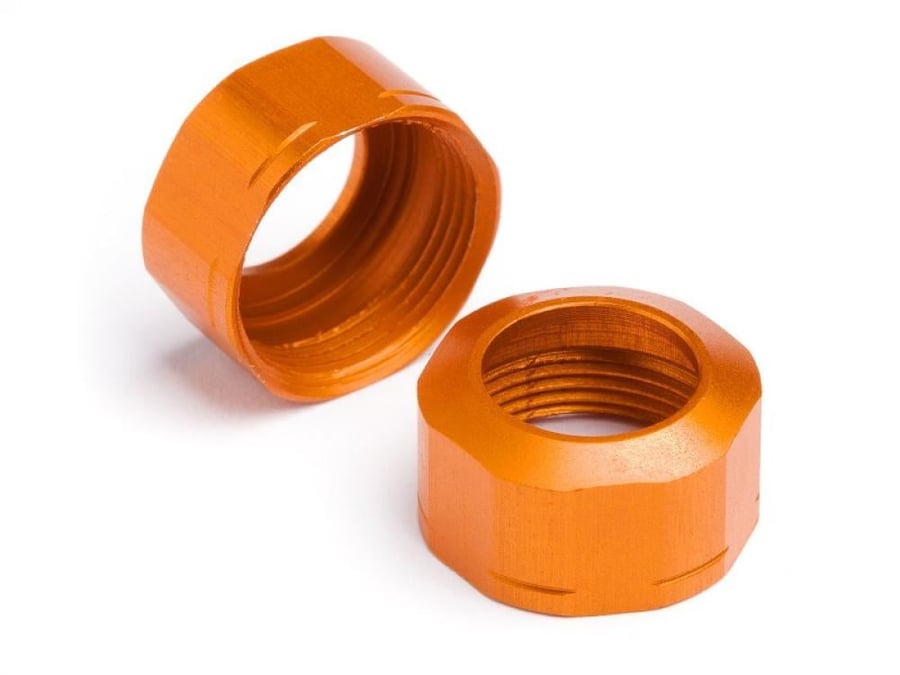 #106633 - SHOCK CAP 12xM13x0.8mm (ORANGE/GROOVED/2pcs)