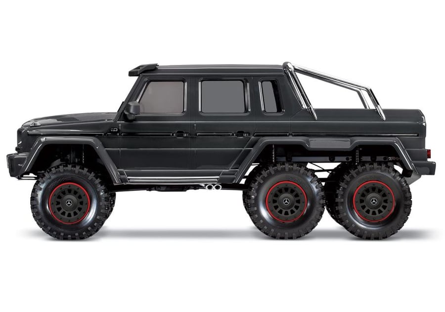 Traxxas TRX-6 1/10 6x6 Trail Crawler w/Mercedes-Benz G 63 AMG Clipless Body (BLACK) w/TQi 2.4GHz Radio