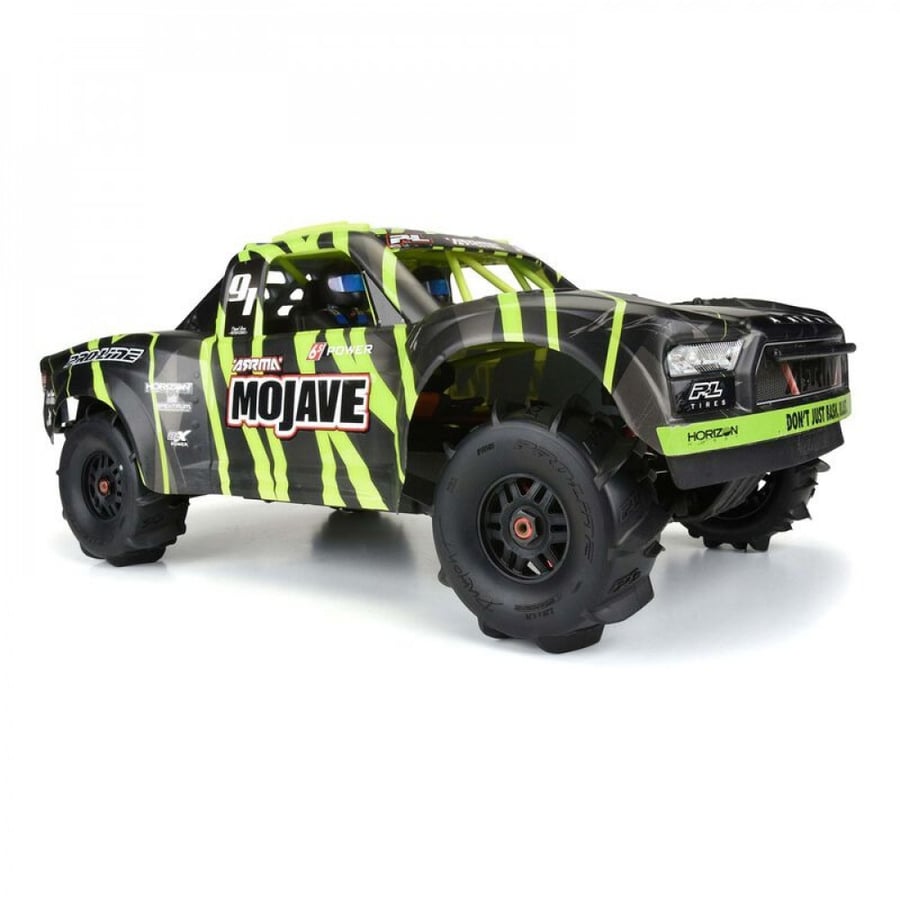 10189-101/7 Dumont Fr/Rr Sand/Snow Mojave Tires Mounted 17mm Blk Whls (2)