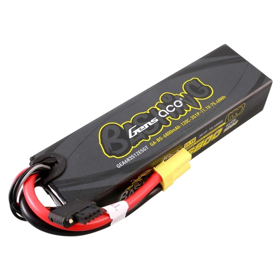 11.1V 6800mAh 3S 120C G-Tech Smart Bashing Hardcase LiPo Battery: EC5