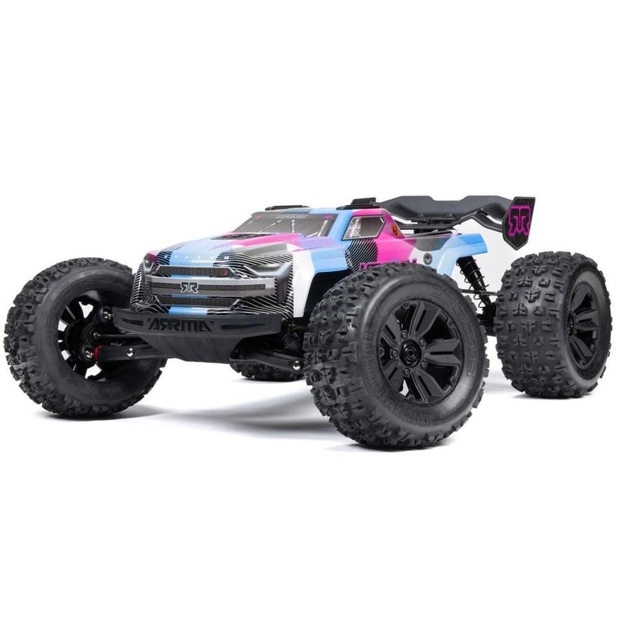 ARA8608V6T2 1/8 KRATON 6S 4X4 RTR Brushless Speed Truck, Blue/Pink