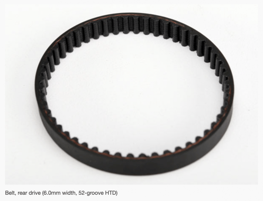 Belt, rear drive (6.0mm width, 52-groove HTD) 4865