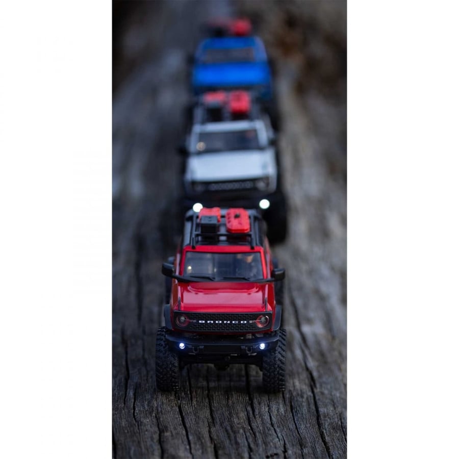 1/24 SCX24 2021 Ford Bronco 4WD Truck Brushed RTR, Red