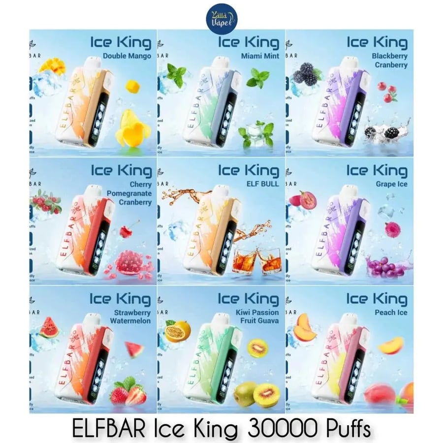إلف بار آيس كينق 30000 سحبة | ELFBAR ICE KING 30K