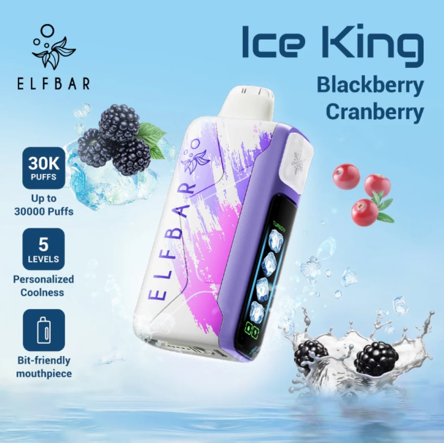 إلف بار آيس كينق 30000 سحبة | ELFBAR ICE KING 30K