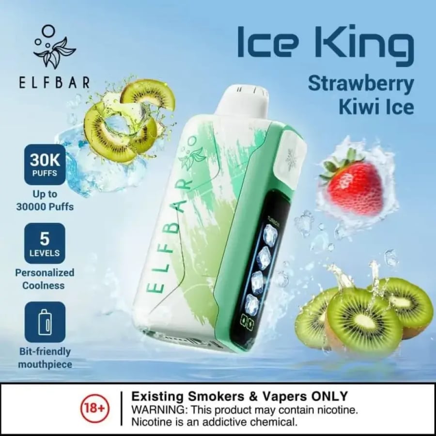 إلف بار آيس كينق 30000 سحبة | ELFBAR ICE KING 30K