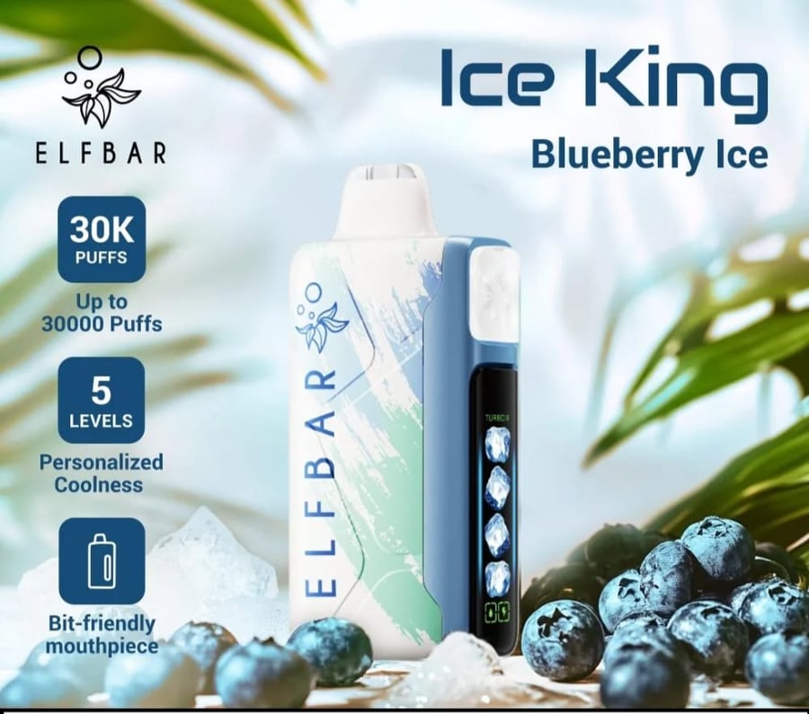 إلف بار آيس كينق 30000 سحبة | ELFBAR ICE KING 30K