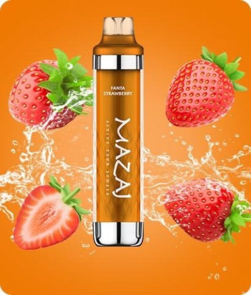سحبة مزاج بلاك 8000 فانتا فراولة | MAZAJ Black FANTA STRAWBERRY 8000 Puffs