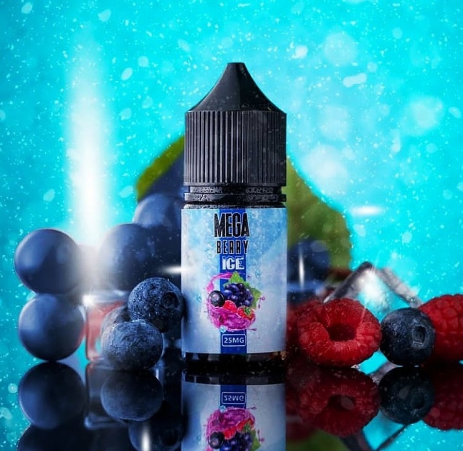نكهه ميقا بيري ايس سولت نيكوتين MEGA BERRY ICE Salt