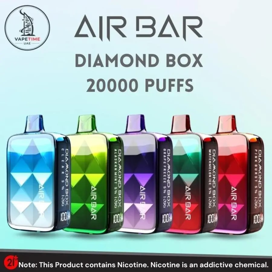 اير بار دايمند بوكس 20000 موشة - air bar diamond box 20000 puff