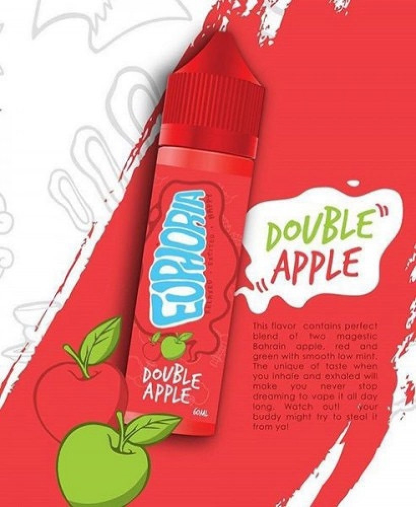 نكهة ايفوريا تفاحتين فيب الرهيبه EUPHORIA DOVBLE APPLE