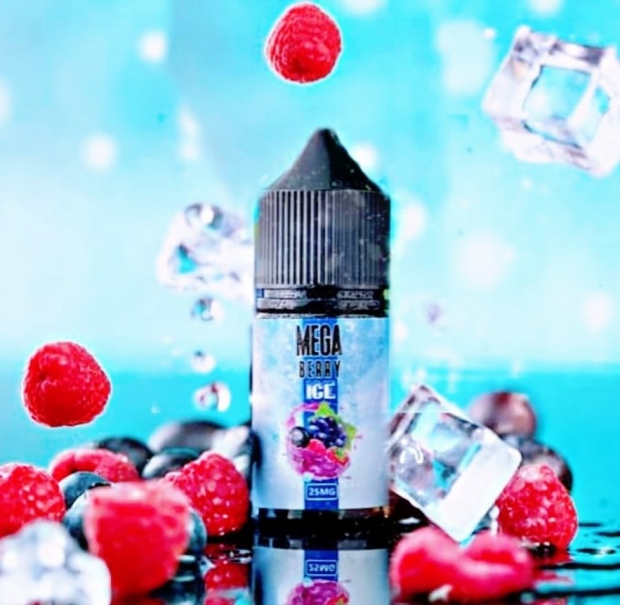 نكهه ميقا بيري ايس سولت نيكوتين MEGA BERRY ICE Salt