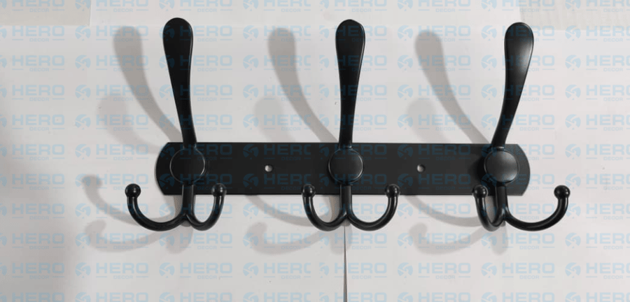 HOK3B - علاق 3 هوك - لون اسود - طول 25 سم