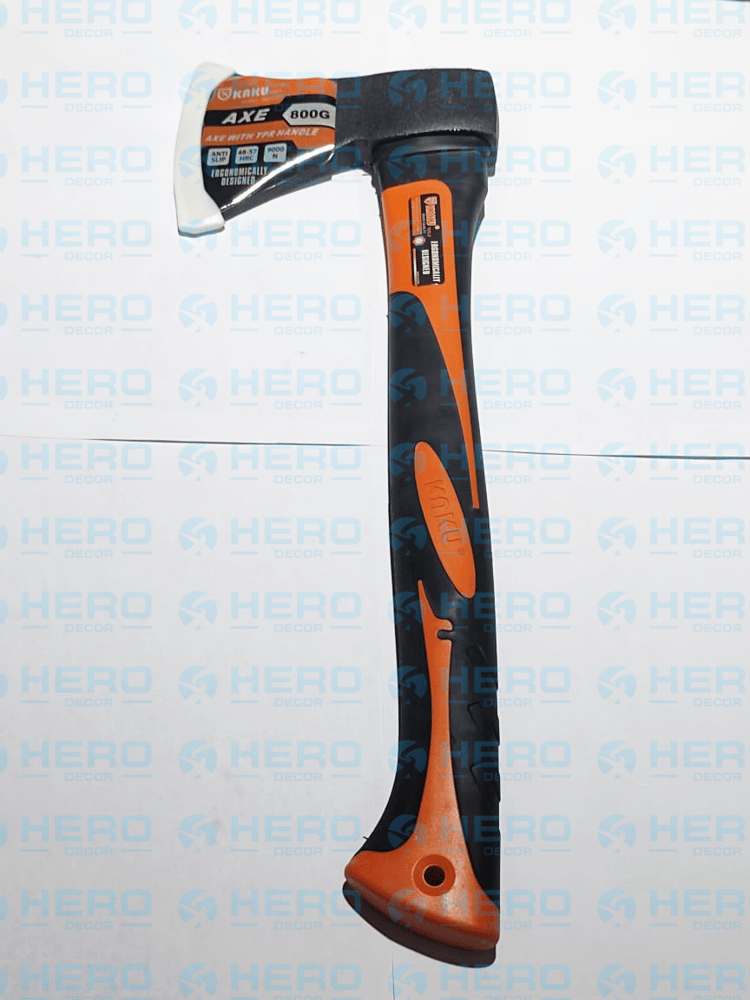 HAM-FAS80-16 - فأس مقبض مغلف بالبلاستيك وزن 800 غرام CD-3015-800 ماركة KAKU مقاس 53X36X24 كرتون في 6 حبات