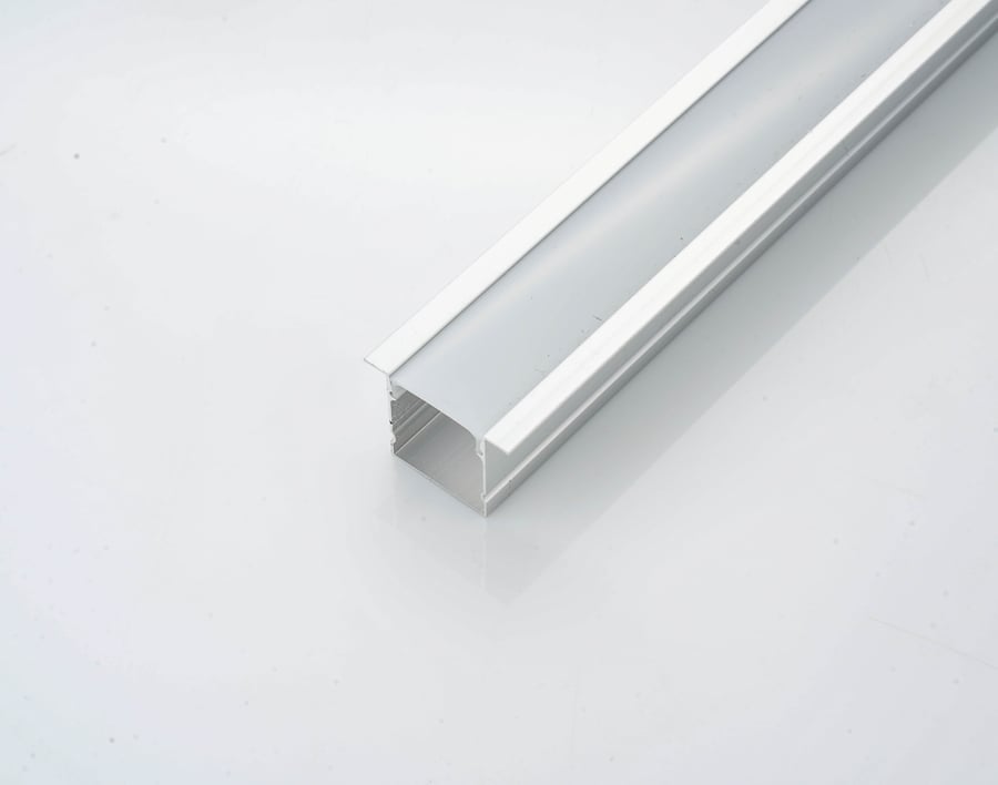 ZACI20-20-19 بروفايل LED CEILING اسقف المنيوم ( فضي مطفي ) طول 250 سم - ارتفاع 20 ملم - عرض20 ملم