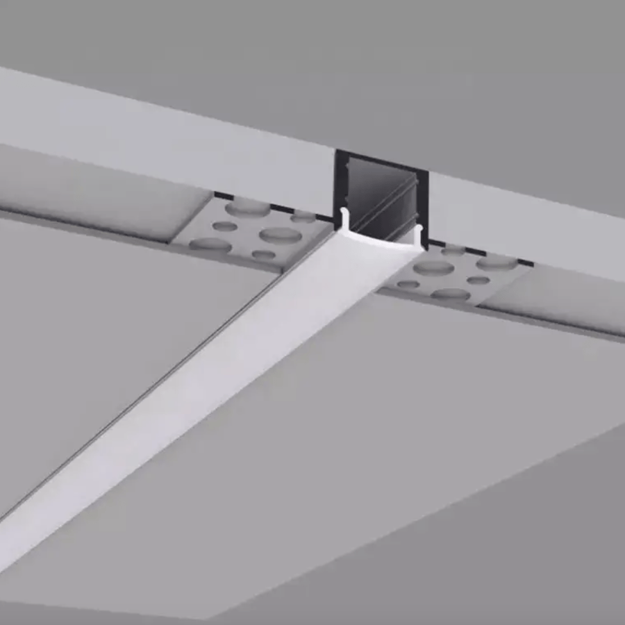 ZACI10-20-25 بروفايل مخرم LED CEILING اسقف المنيوم  ( فضي مطفي ) طول 250 سم - ارتفاع 10 ملم - عرض20 ملم