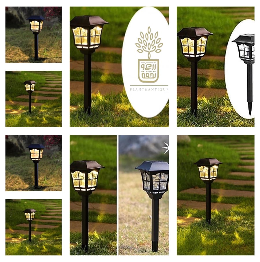 Garden and entrance lighting with solar energy