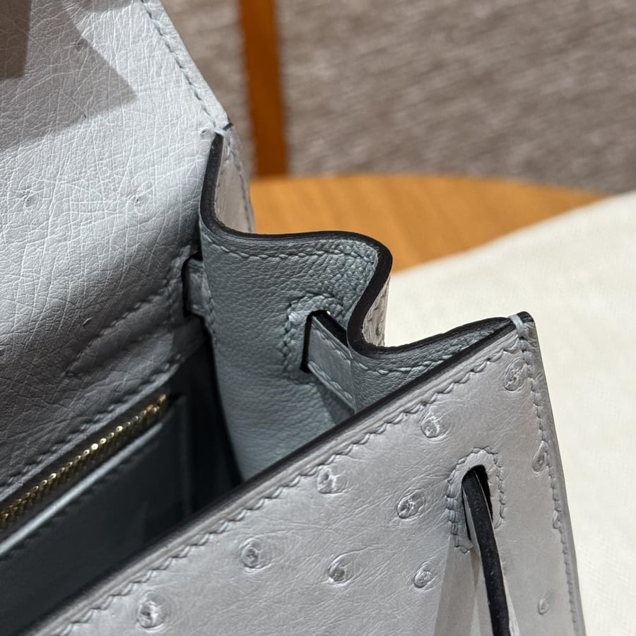Kelly ostrich 25 cm