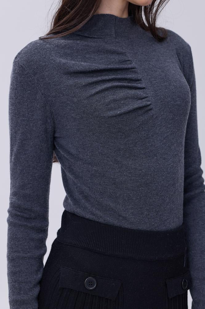 Dark gray blouse