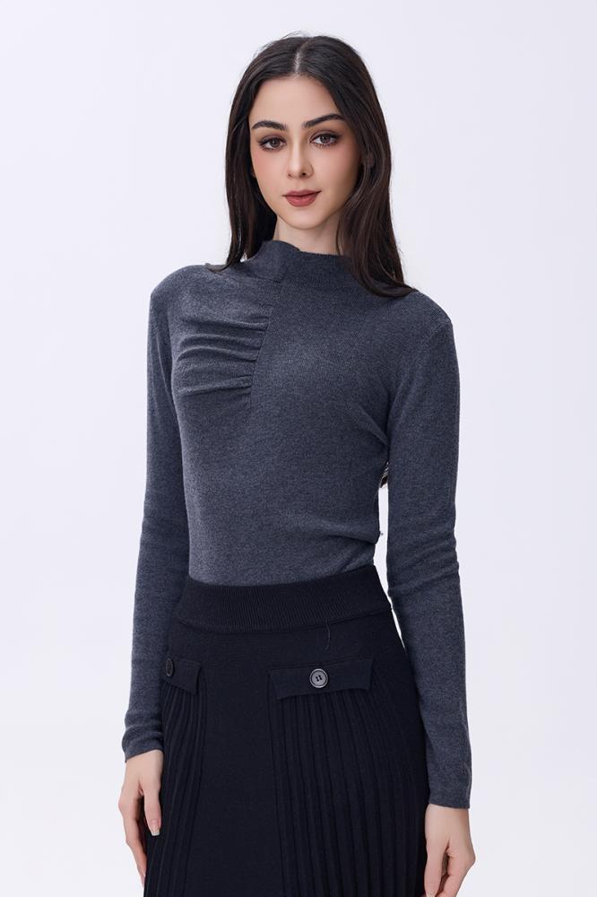 Dark gray blouse