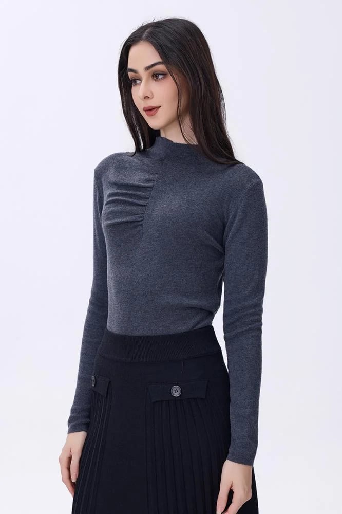 Dark gray blouse