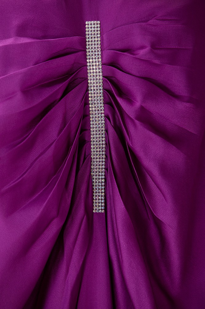 Galabeya satin with butterfly design