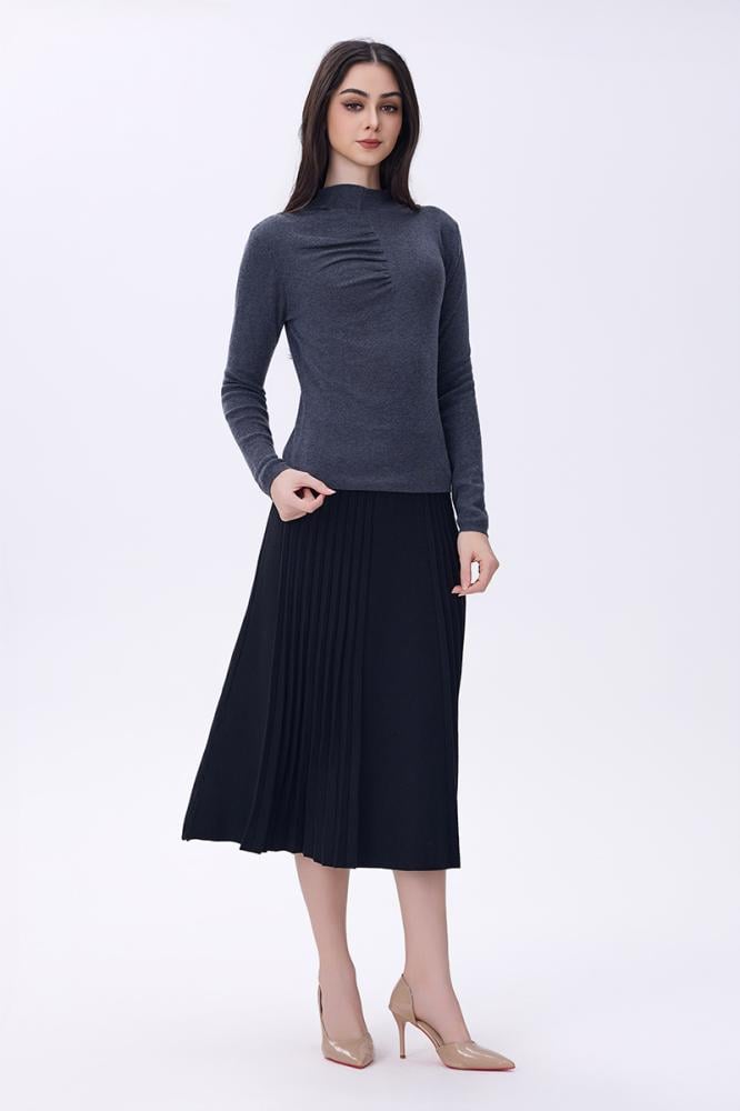 Dark gray blouse