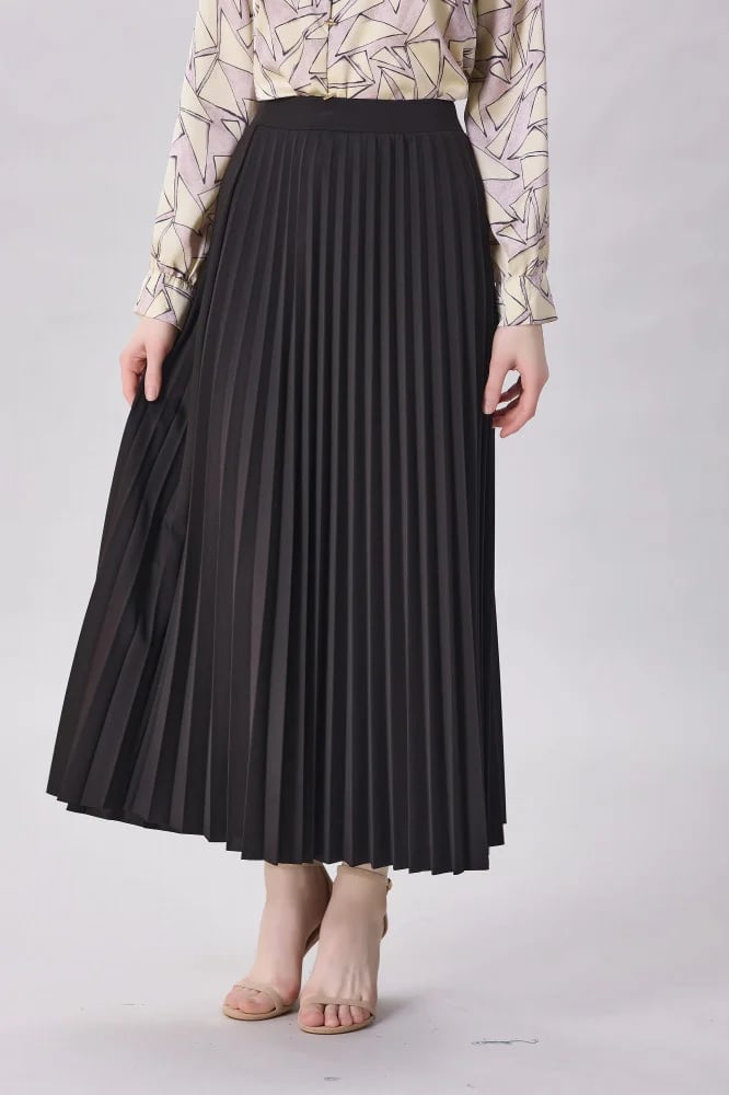 Pleated cloche skirt