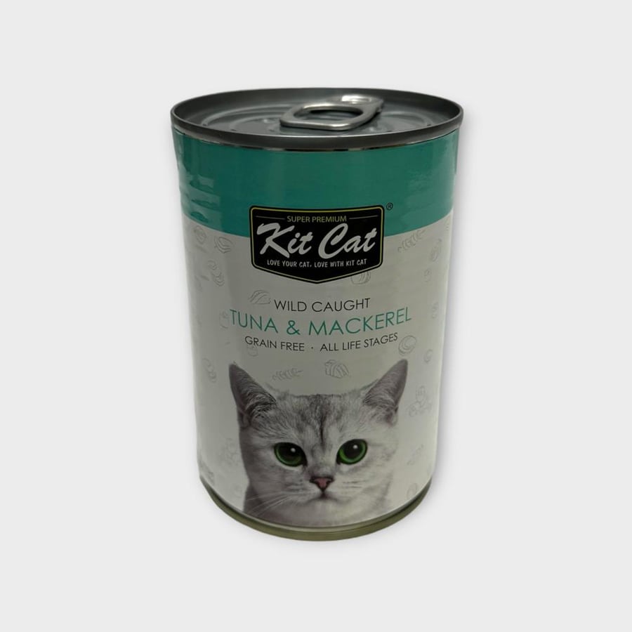 Kit Cat canned KC433 Tuna & Mackerel 400g معلبات أكل قطط