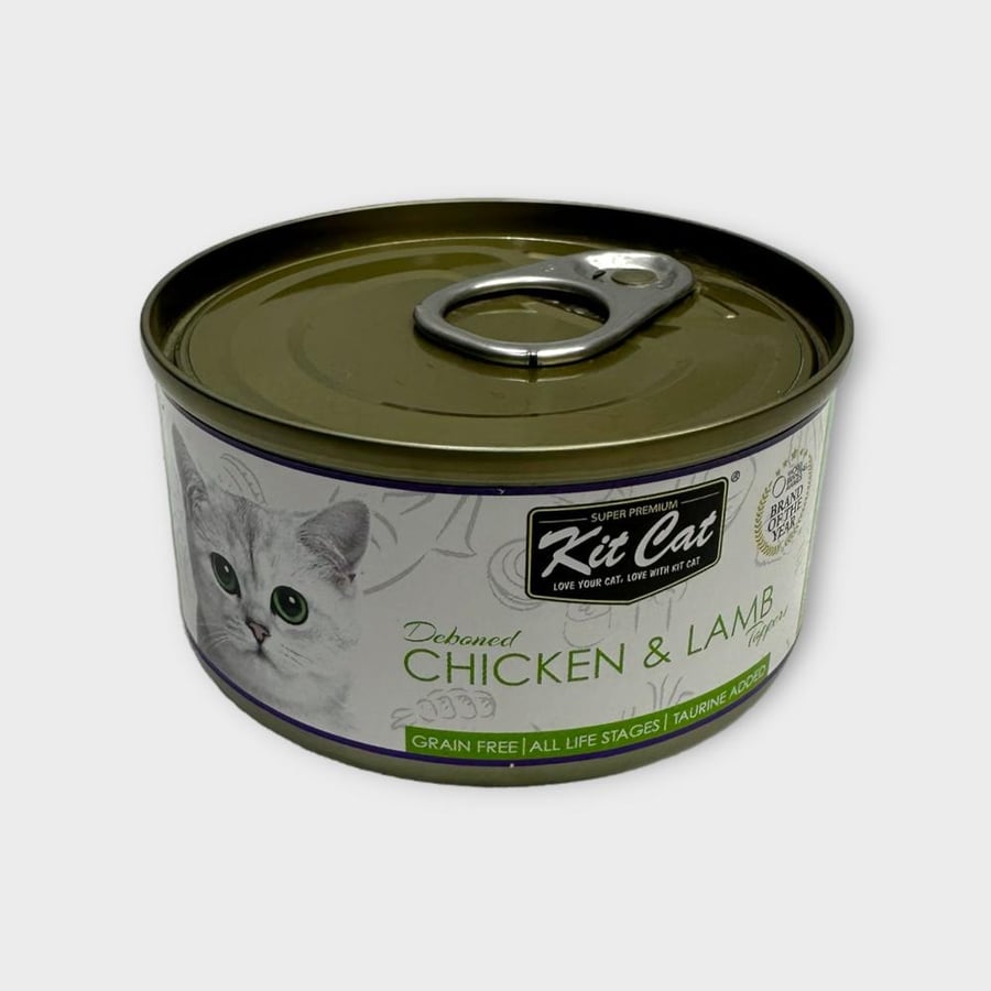 Kit Cat Deboned KC2225 Chicken & Lamb Toppers 80g معلبات أكل قطط