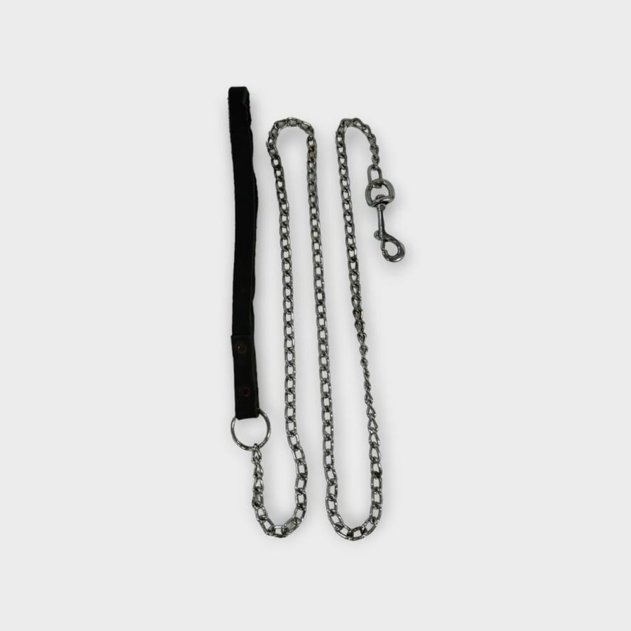 Rondo Chain leash NO:7007020008 100cm 2mm Black PET COLLAR سلسة حيوانات آليفة