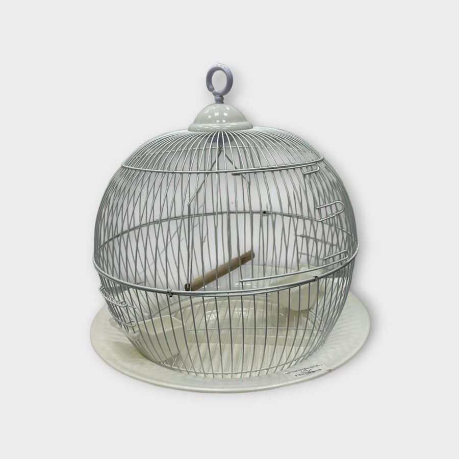 CAGE BIRD #350 WHITE قفص طيور زينة