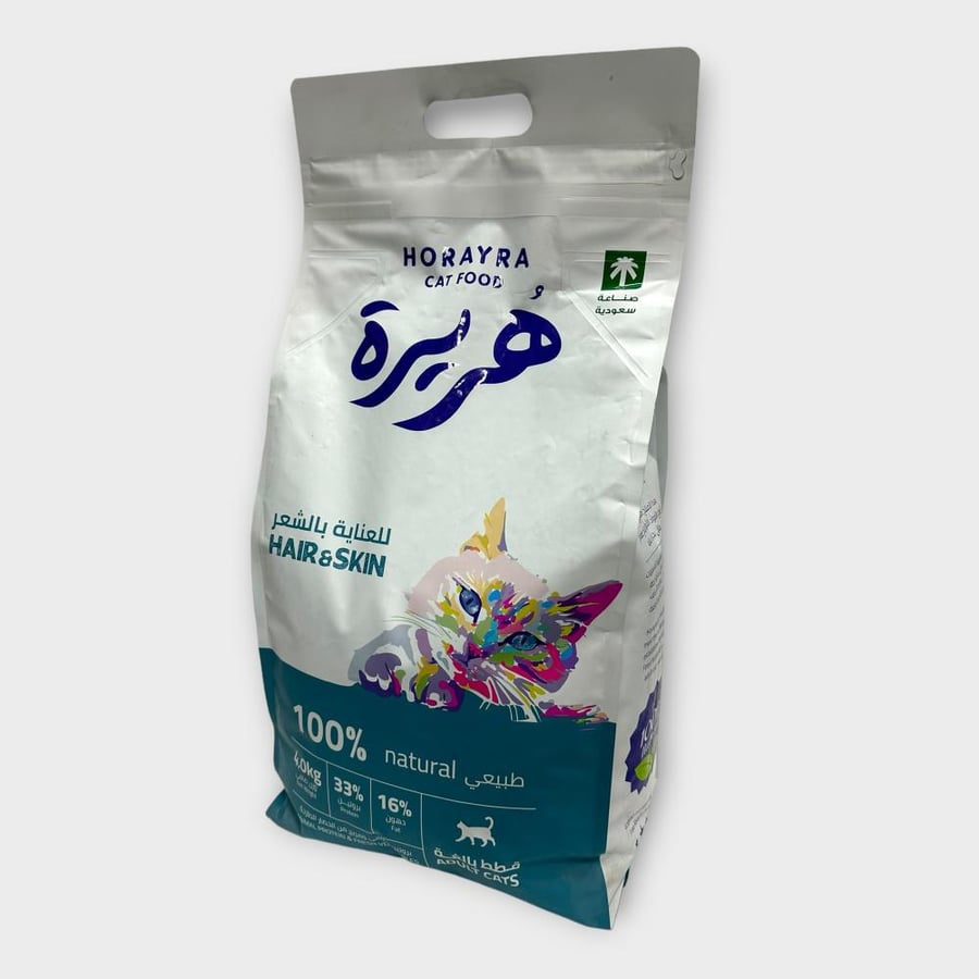 HORAYRA HAIR & SKIN 4kg أكل قطط جاف