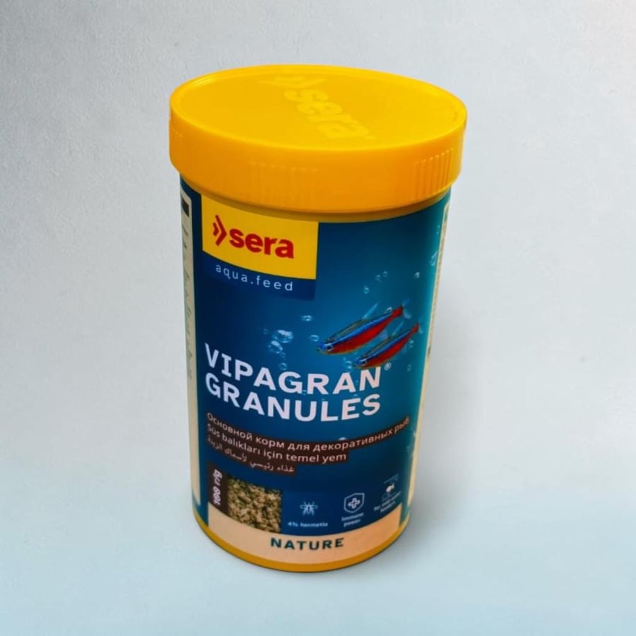 sera VIPAGRAN GRANULES 250ml (80g) أكل لأسماك الزينة