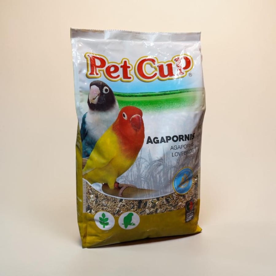 Pet Cup LOVEBIRDS 4kg أكل طيور الكروان والروز