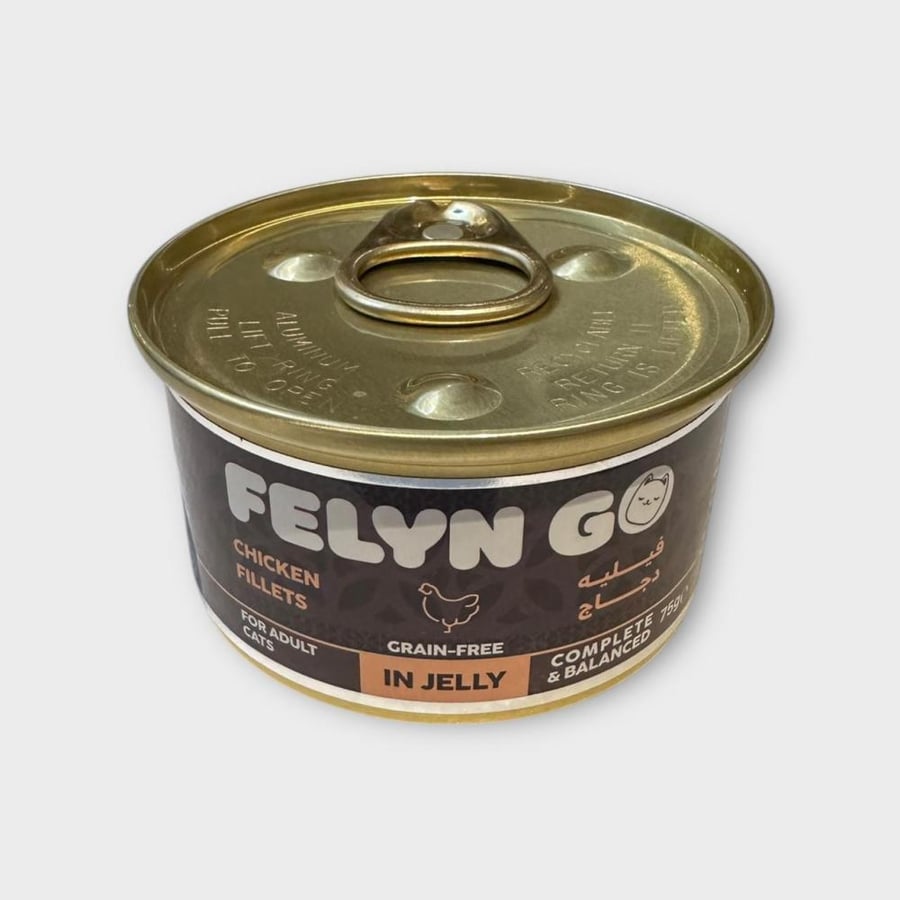FELYN GO Chicken Fillets in Jelly 75g معلبات أكل قطط