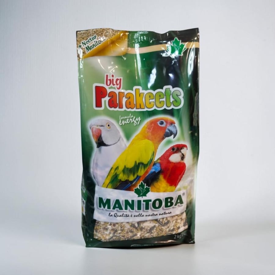 MANITOBA Big Parakeet BIRD FOOD 2kg مانيتوبا بيج براكيت أكل طيور الزينة