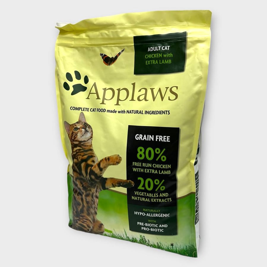 Applaws ADULT CHICKEN with extra LAMB 7.5kg أكل قطط جاف