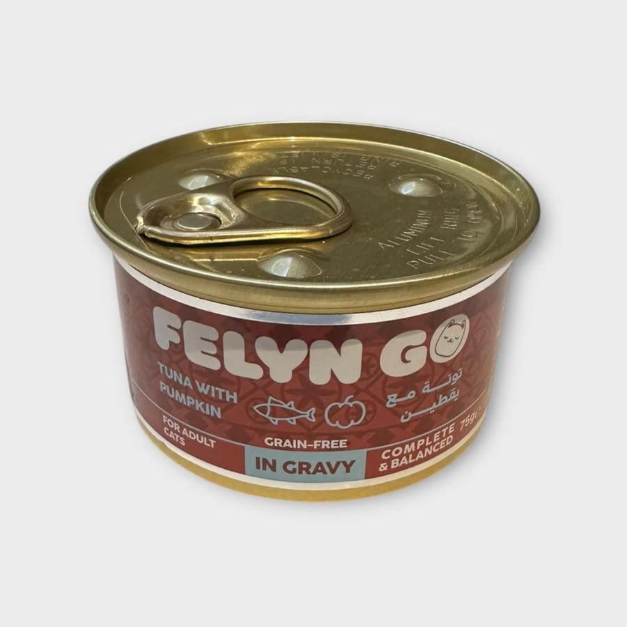 FELYN GO Tuna with Pumpkin in Gravy 75g معلبات أكل قطط