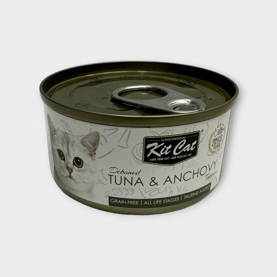 Kit Cat Deboned KC2203 Tuna & Anchovy 80g معلبات أكل قطط