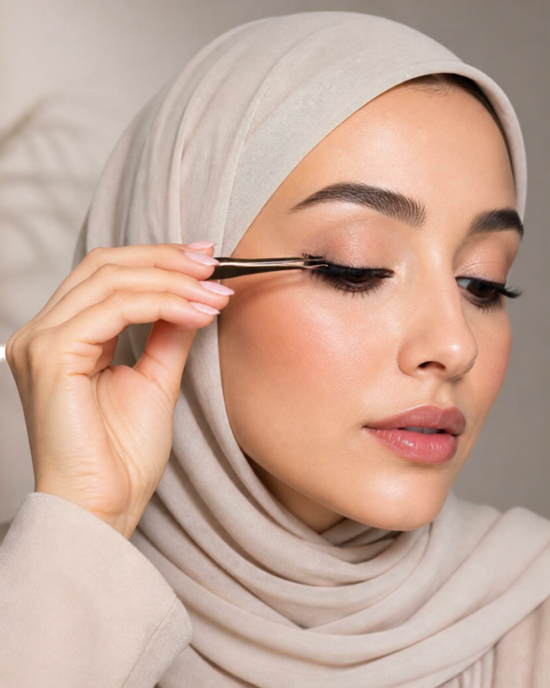 رموش صناعية من ريد شيري - اسود - زوج واحد - M WSP #