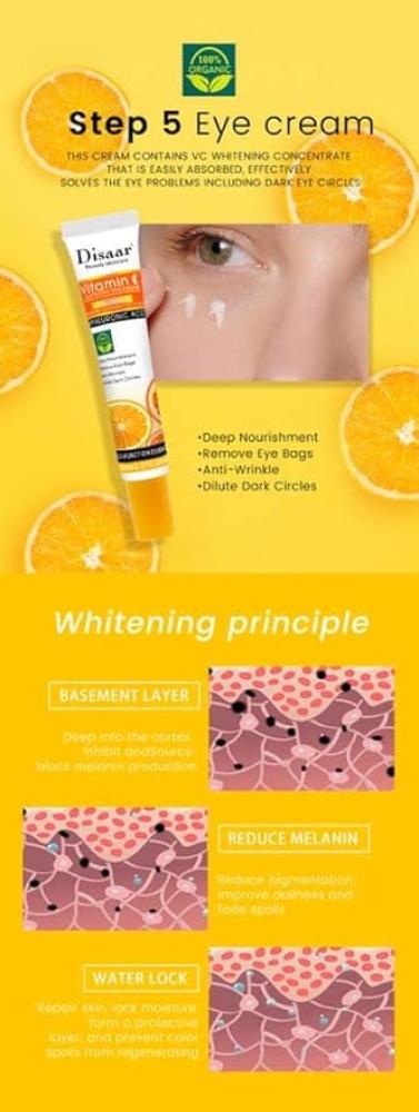 ديسار مجموعة العناية ببشرة الوجه بفيتامين سي 5 مراحل