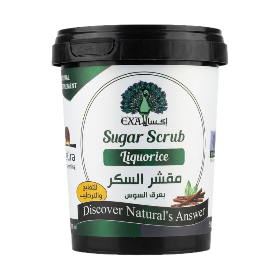 مقشر السكر بعرق السوس من اكسا - 600 جرام