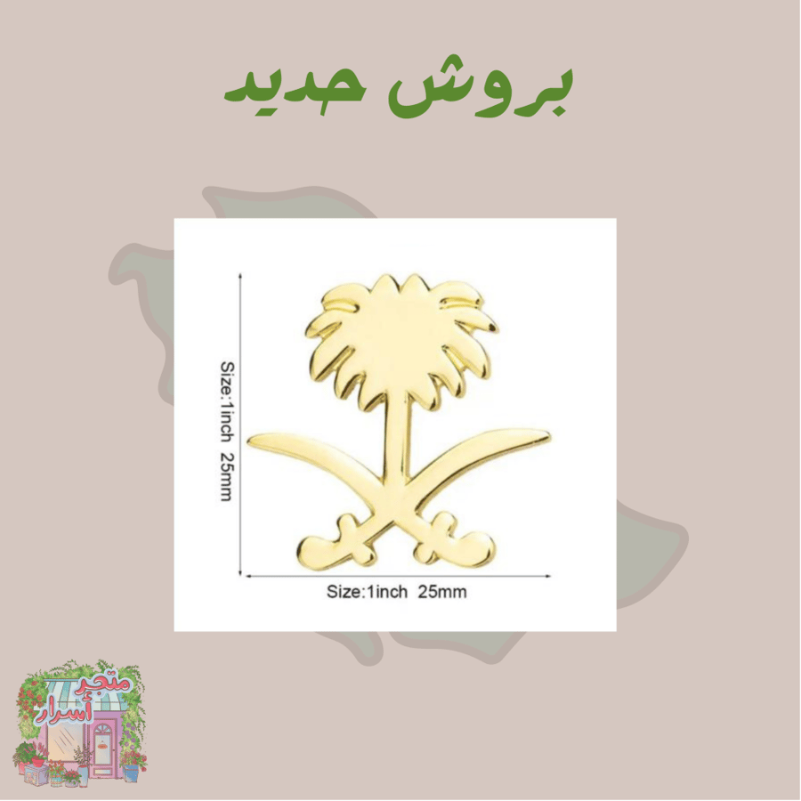 بروش سيفين ونخلة