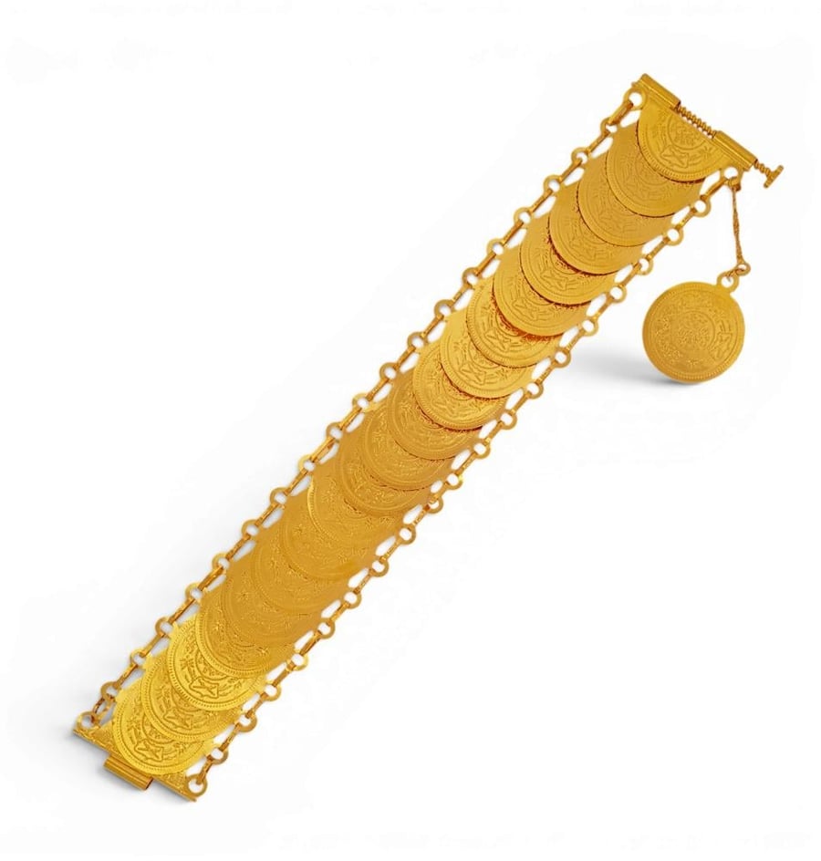 Gold bracelet - 21 karat - approximately 32.32 grams